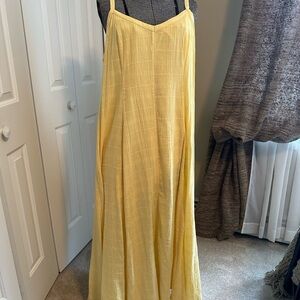 Torrid Yellow Textured Trapeze Dress